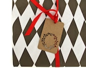 Gift tags - set of 10 Wreath tags