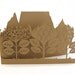 Lasercut card - Table Mountain