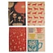 Set of 4 postcards - Wild Flowers, Reindeer Herds, Flower Shower, Tea
