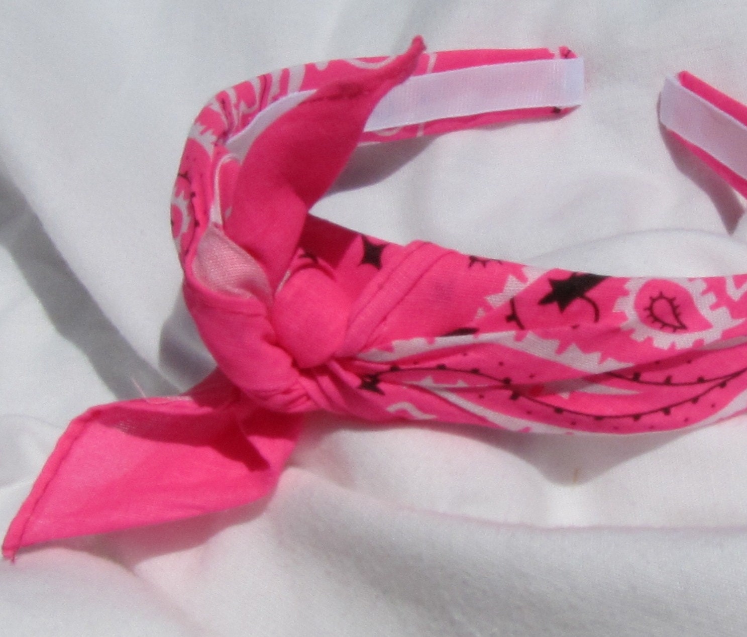 Bandana Knot Headband (NEON PINK)