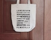 Pride and Prejudice Typography Tote Bag - Jane Austen