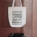 Pride and Prejudice Typography Tote Bag - Jane Austen