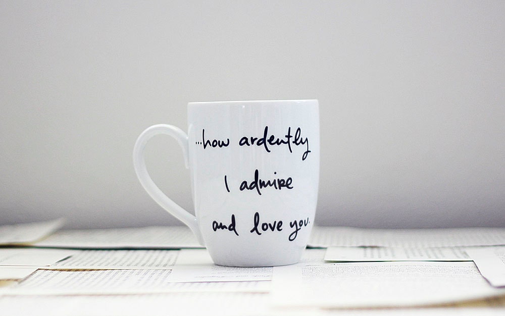 Mr. Darcy Proposal Mug - Jane Austen