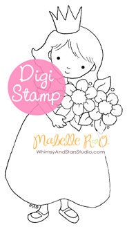 Instant Download Digi Stamp: Little Princess
