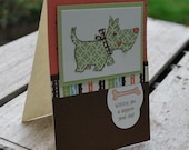 Wishing You a doggone good day.... card and envelope