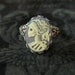 Skeleton Lady Cameo Ring- Grey and Silver