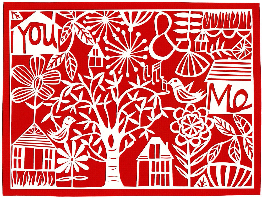 you & me archival print