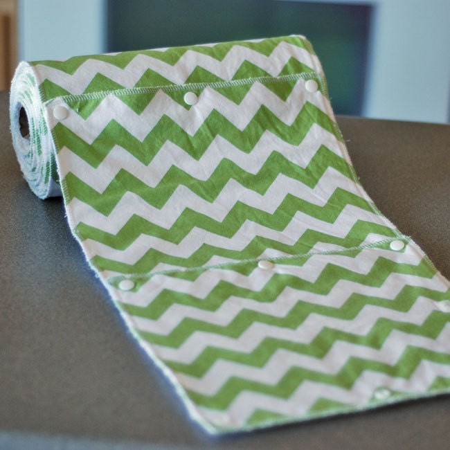 Tree Saver Towels - Reusable, Eco-Friendly, Snapping Paper Towel Set - CHOOSE YOUR PRINT - Cotton and Terry Cloth