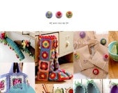 Kazuko Ryokai  - Colorful Crochet and Knitting Accessories - Crochet Craft Pattern Book