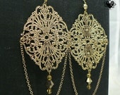 Gold Filigree Baroque Earrings