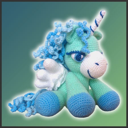 Amigurumi Pattern Crochet PDF - Peppermint, The Pegasus