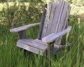 Two Adirondack Solid Barnwood Chair - partially assembled