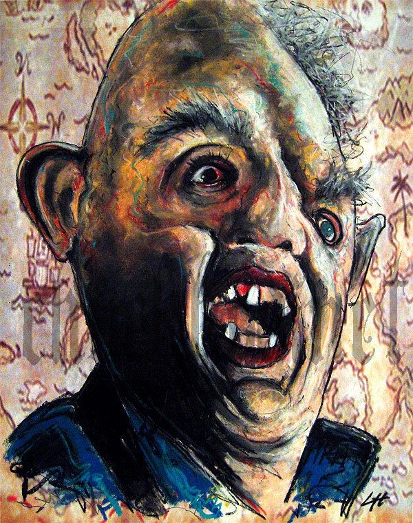 Print 8x10" - Sloth - The Goonies Treasure Map Adventure Halloween Villian Monster Pirate Creature Deformed Sideshow Alien Zombie 80s
