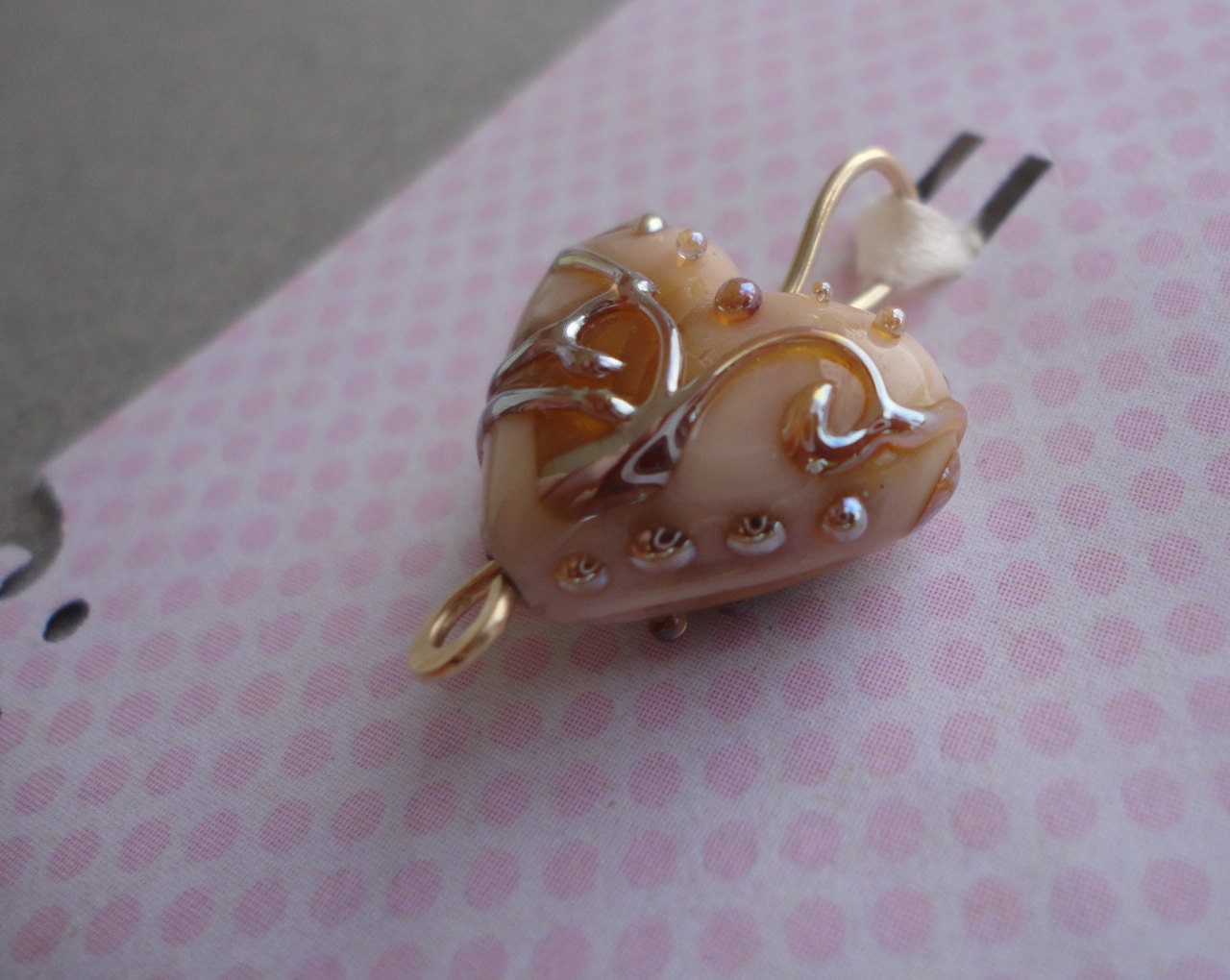 Heart of Glass- Lampwork Bead Pendant
