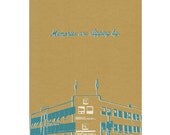 Eco Journal/Notebook screenprinted with Vancouver imagery - Memories