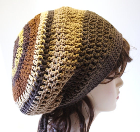 Slouchy Beanie Style Crochet Dreads Tam Hippie Hat  - You pick the Colors