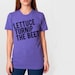 lettuce turnip the beet - purple heather track tee - unisex sizes