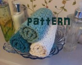 Crochet Pattern--Pretty Little Shells Spa Cloth