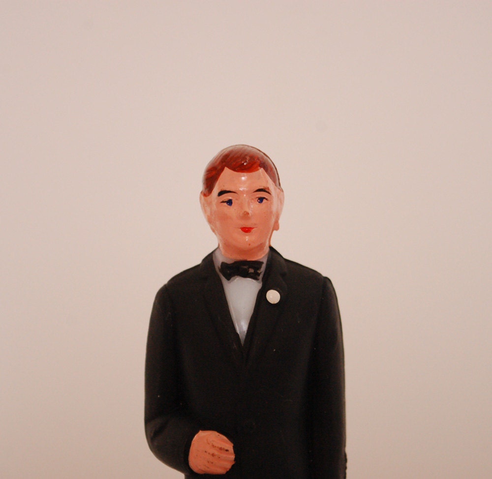 vintage wedding cake topper groom