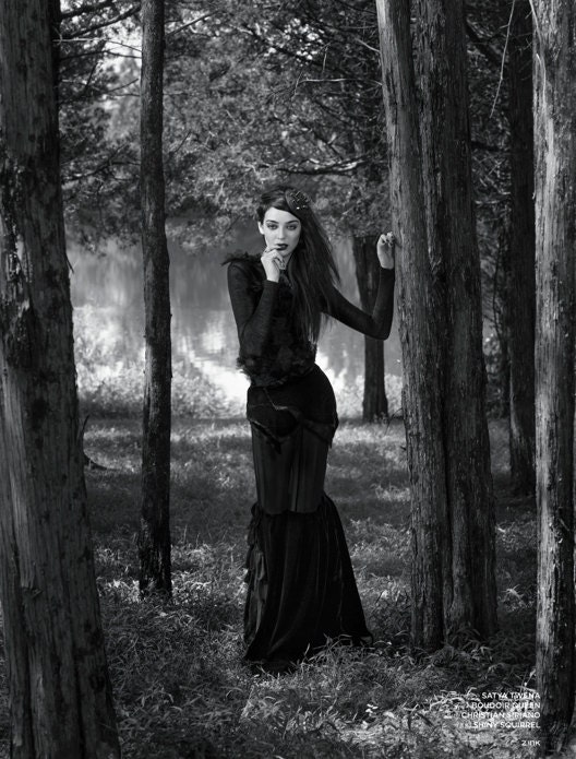 Boudoir Queen Skirt in Zink and Bust Magazine October