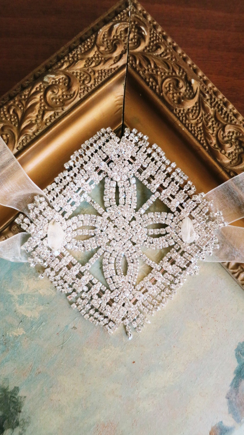 Wedding Rhinestone Cuff Bracelet, Bridal Rhinestone Jewelry Diamond Accessories Sukran