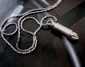 Ruger, A Gift Of Eternity, The Silver Bullet Necklace, Solid Metal, Custom Sterling Silver Plate Chain