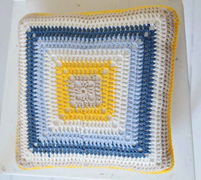 Star Burst Crochet Cushion