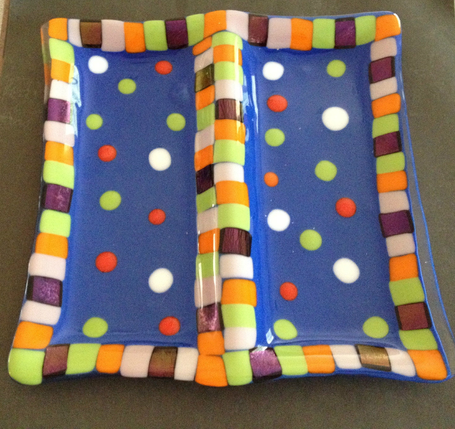 Double Serving Dish - Color Carnival