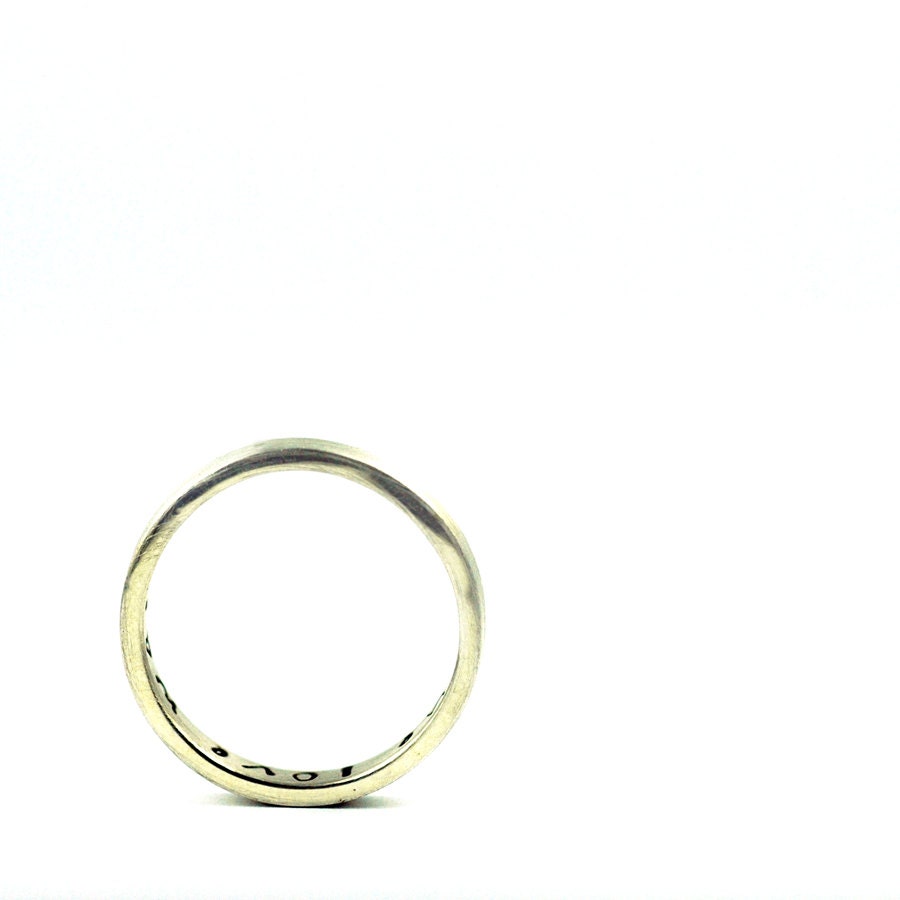Purity Ring - True Love Waits - Recycled Sterling Silver - Custom and Personalized