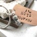 I'm Nuts About You Key Chain with silver peanut charm and silver split ring, makes a great gift, women, men