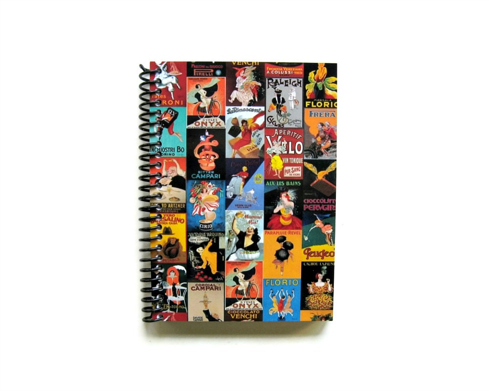 Italian Vintage Advertisings - Notebook Spiral Bound - 4 x 6