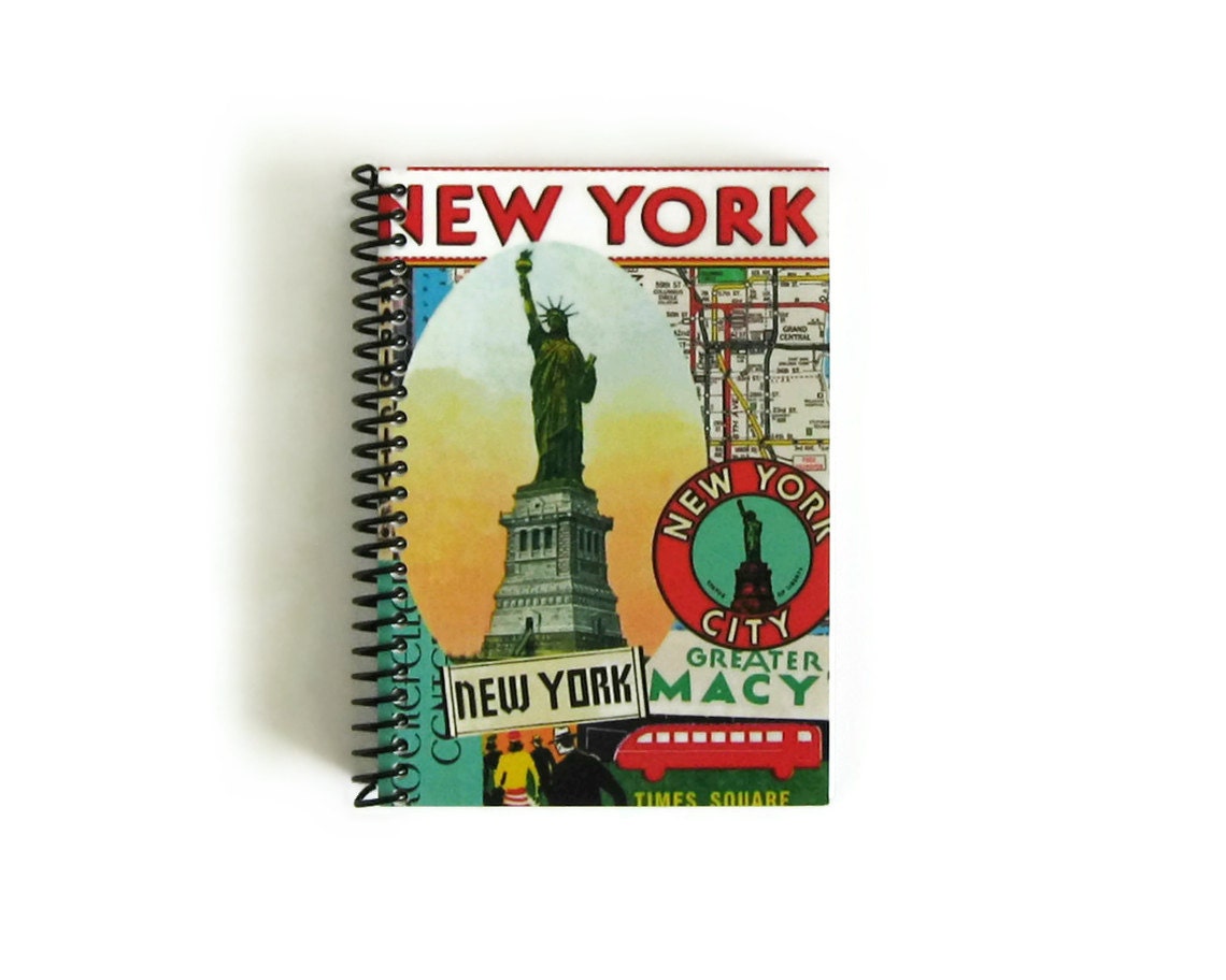 Retro New York - Notebook Spiral Bound (4 x 6)
