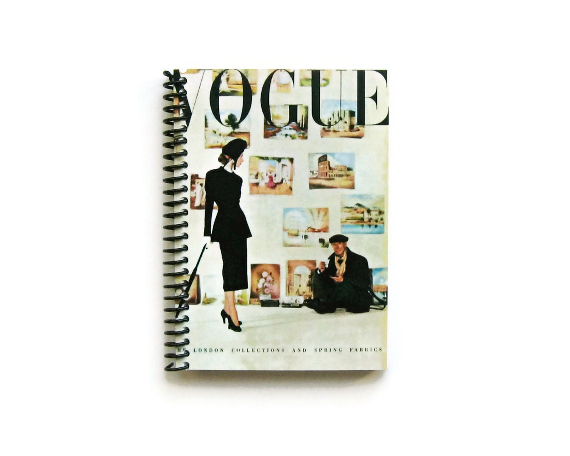 Fashion and Art in London - Notebook Spiral Bound - 4 x 6