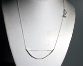 Simple Arch Necklace - Asymmetric Sterling Silver