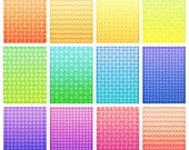 Tangerine Printable Journal Cards Set of 12 - 3 x 4 inch JPEG & PDF (1054a)