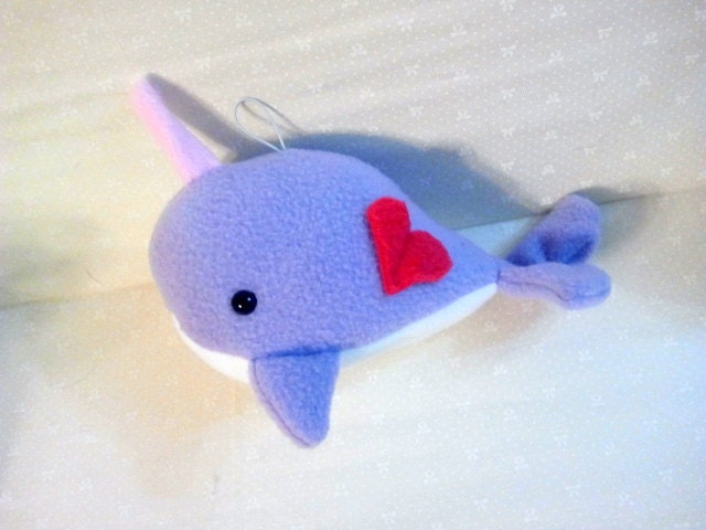 Lavender Narwhal - Hanging Decor- Ornament