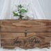 Wedding Card Wine Box Rustic Keepsake Love Letter Personalized Gift Advice