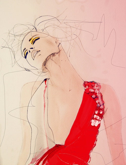 Atmosphere - Fashion Illustration Art Print // Limited Edition