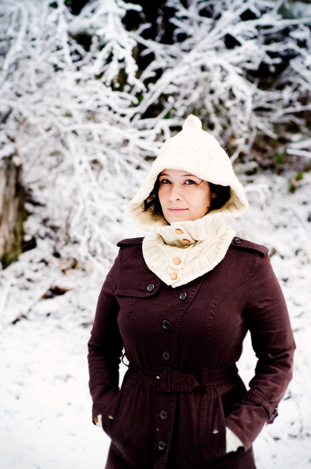Snow White Through the Woods Hooded Neck Warmer