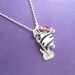 RoCk WiLd ball chain guitar charm necklace