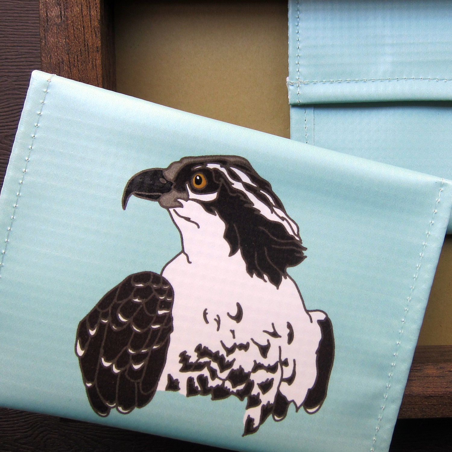 Osprey Vinyl Coin Purse / Pouch / Wallet--Eco Friendly Birder Gift