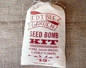 Edible Garden Recipe and Seed Bomb Kit with Original Recipes for Basil, Cilantro, Parsley, Dill, Chives, Nasturtium, Marigold, and Greens