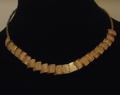 BUTTON JEWELRY Set-Handmade-Vintage Inspired Buttons- Costume Jewelry- "Gold Bullion"