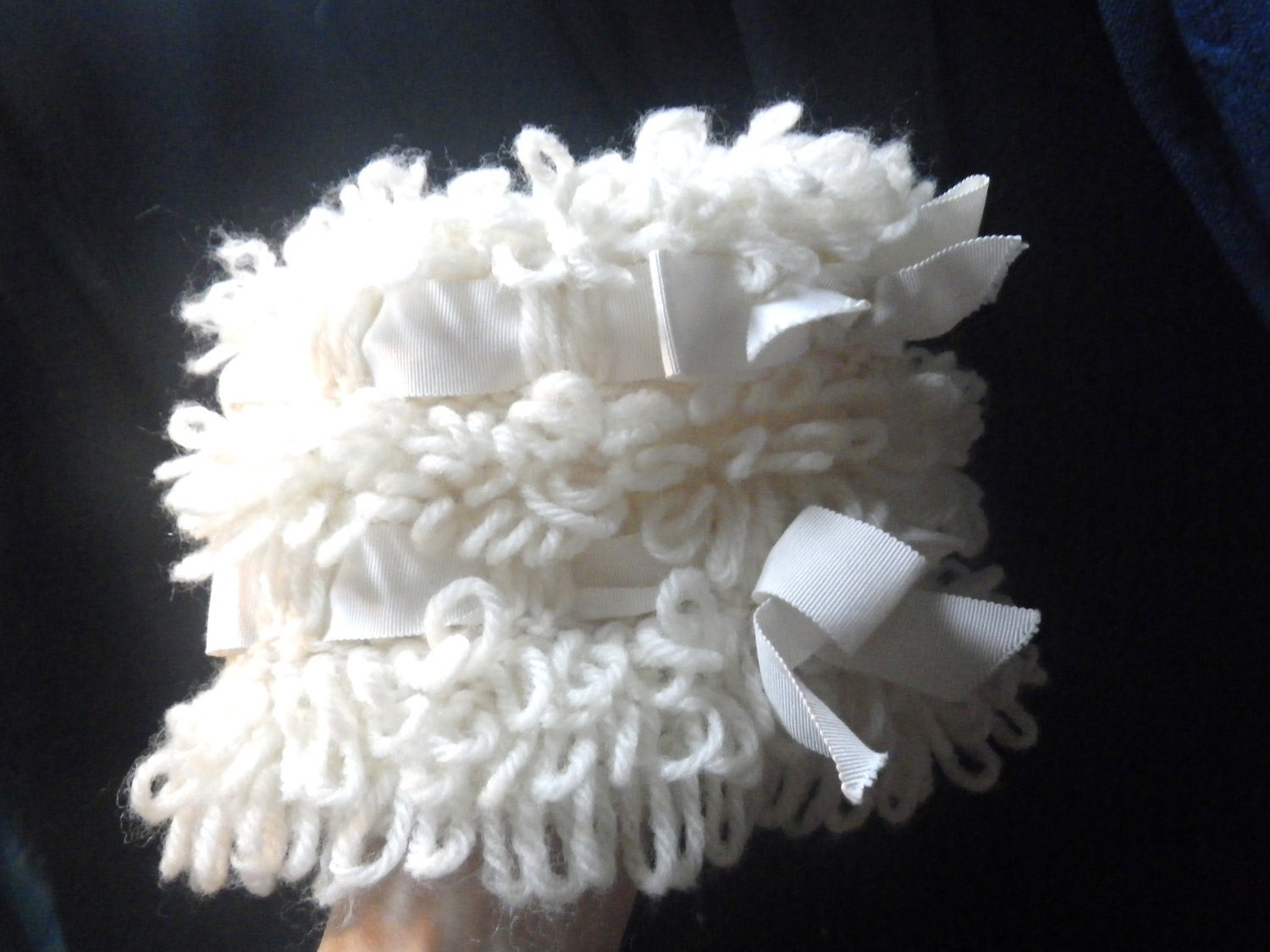 Vintage Hat Women's Crochet MOD 60s