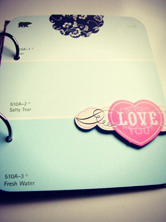 I Love You Like a LoveSongBaby Premade Mini "Junk" Journal/Album/Smashbook Valentine's Day, Love Story, Us, Wedding