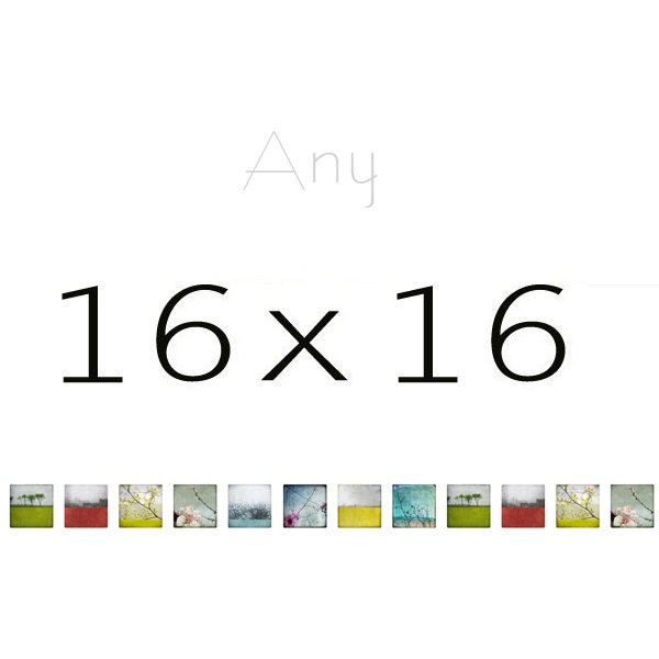 16x16 Your choice - Any Photography Print