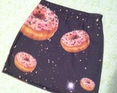 Galaxy donuts bodycon skirt