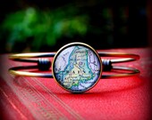 Maine Map Bracelet