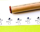 Snowman Rubber Stamp