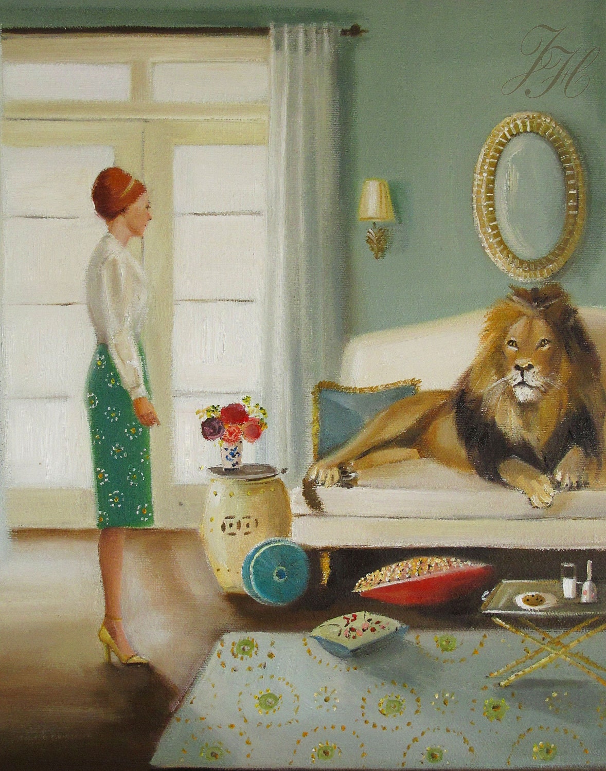 The Houseguest- Art Print From Original Oil Painting